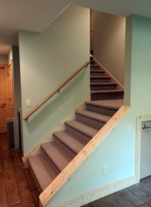 Re-routed stairs to the Upper Level.
